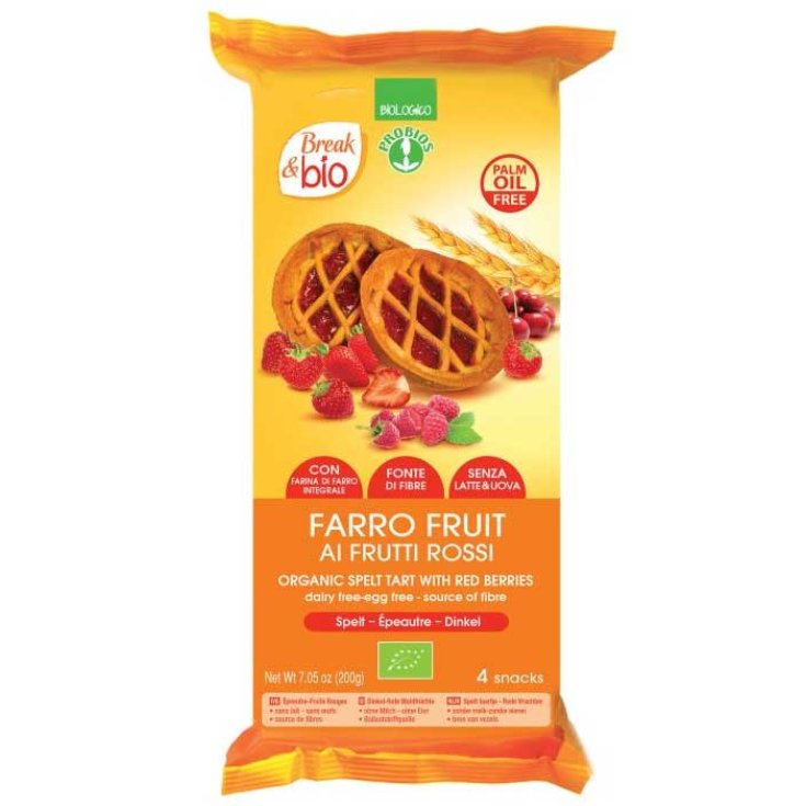 Break & Bio Farro Fruit With Red Fruits Probios 4x50g