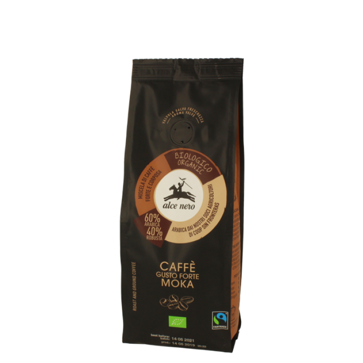 Alce Nero Organic Moka Forte Coffee 250g