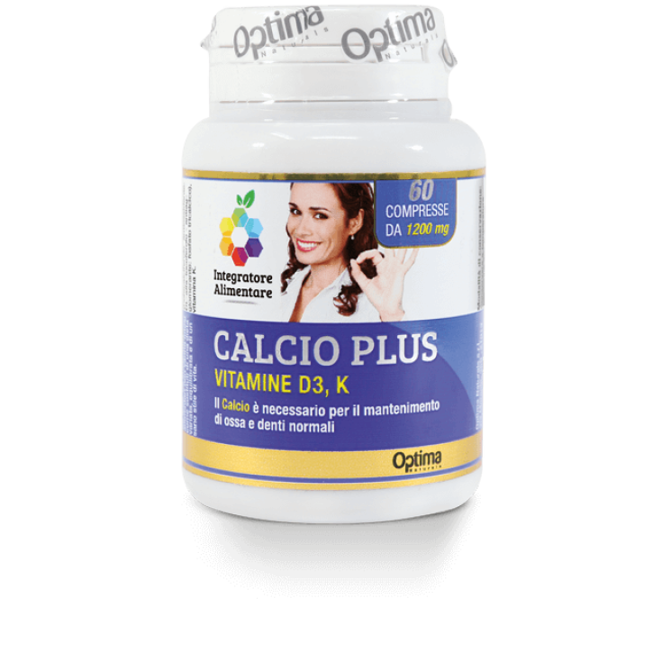 Calcium Plus With Vitamins D3 And K1 Colors Of Life Optima Naturals 60 Tablets