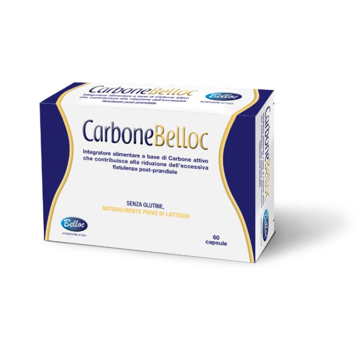 Charbon de Belloc Activated Carbon (125 mg) Capsules – Pack of 60 Belloc