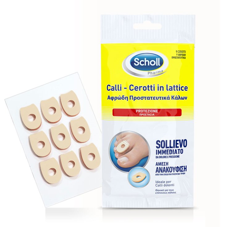 Latex Plasters Scholl Corns Protection 9 Plasters