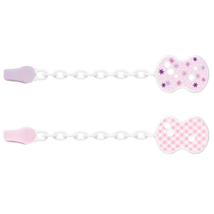 Clip With Pink Chicco® Chain 1 Pacifier