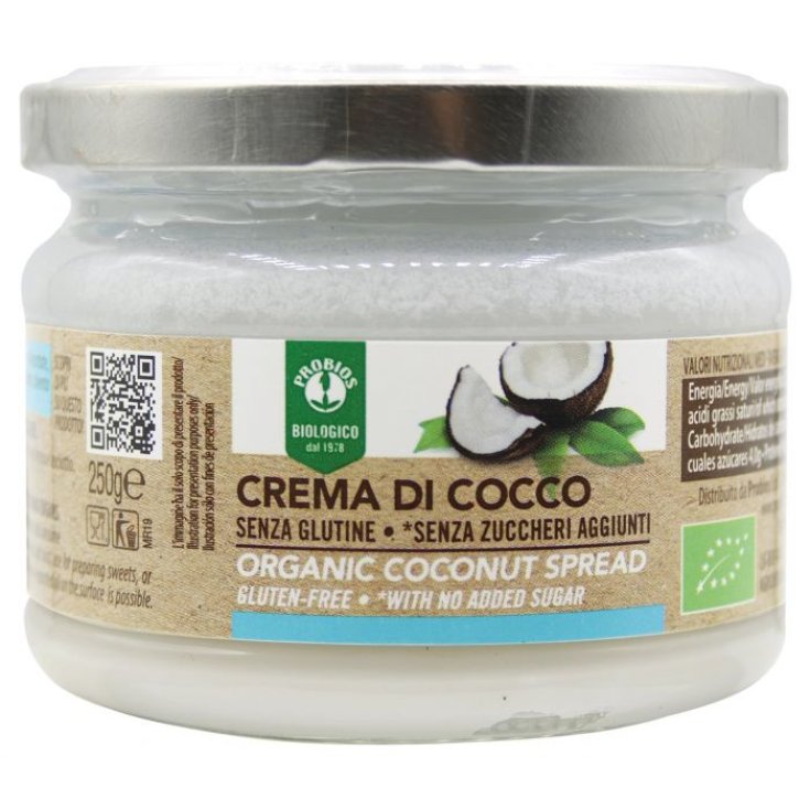 100% Coconut Cream Without Added Sugar Probios 250g