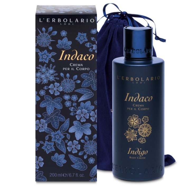 LìERBOLARIO Indigo Body Cream 200ml Limited Edition with Bag