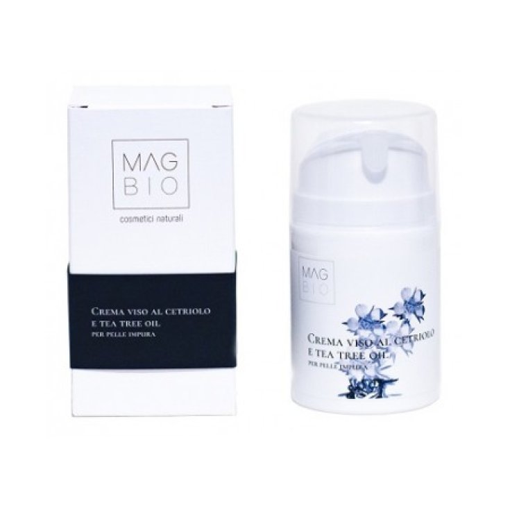 Face Cream With Cucumber And Tea Tree Oil For Impure Skin Magbio 50ml