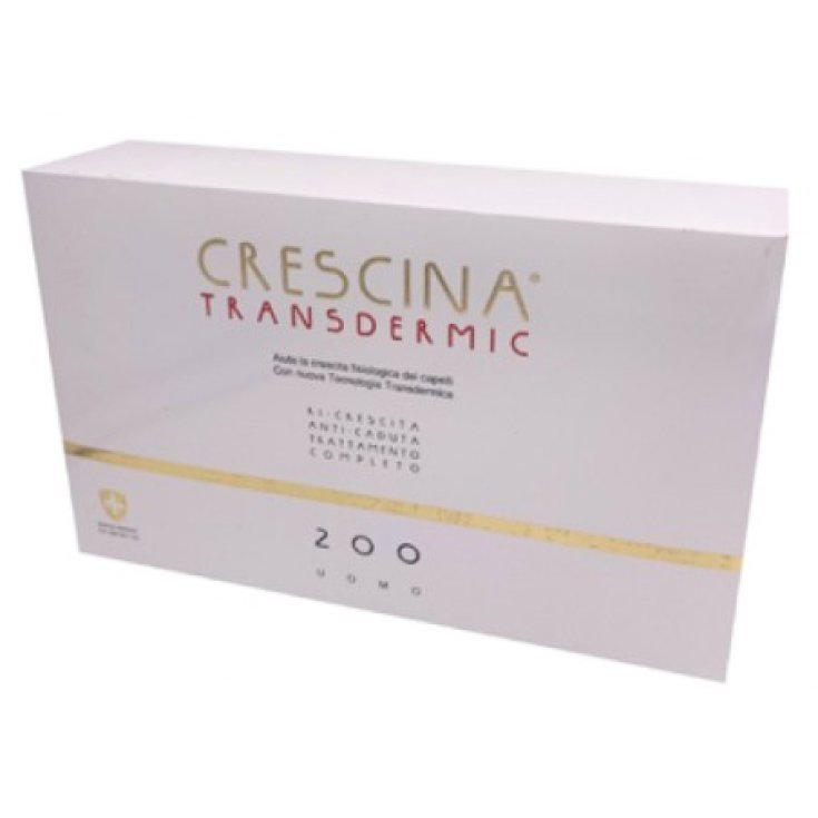 Crescina® Transdermic Complete Anti-Hair Loss And Re-Growth Treatment 200 Man Labo 2x10 Vials