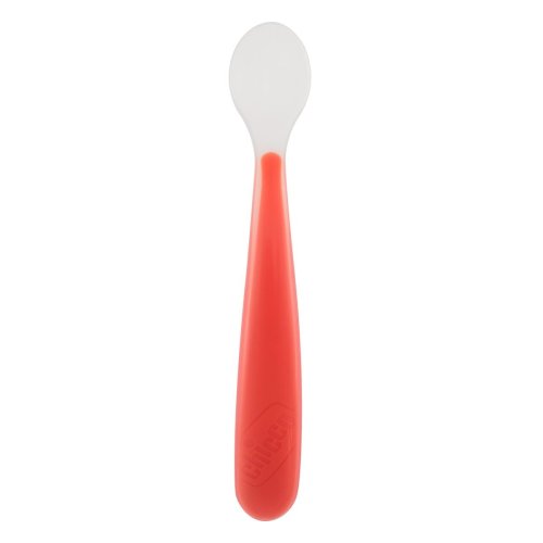 Soft Silicone Spoon 6m + Red Chicco - Farmacia Loreto