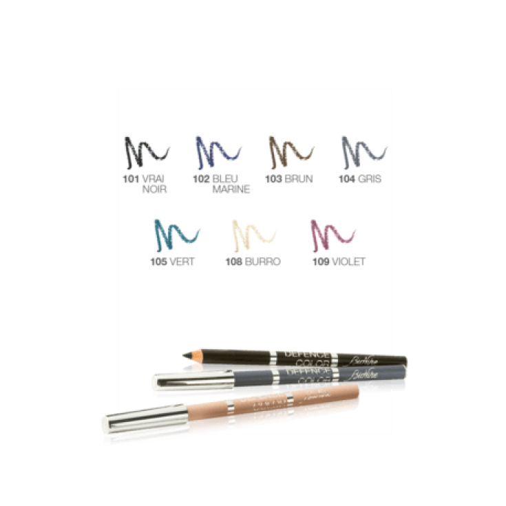 Defense Color Kohl & Kajal Inner And Outer Eye Pencil 102 Blue Marine BioNike 1 Piece