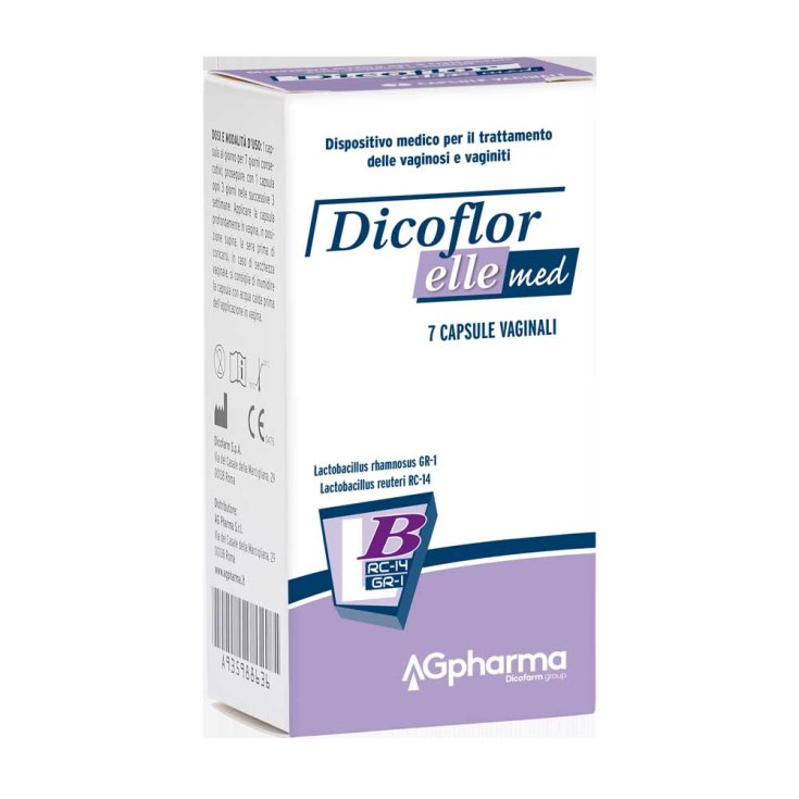Dicoflor Elle Med AGPharma 7 Vaginal Capsules