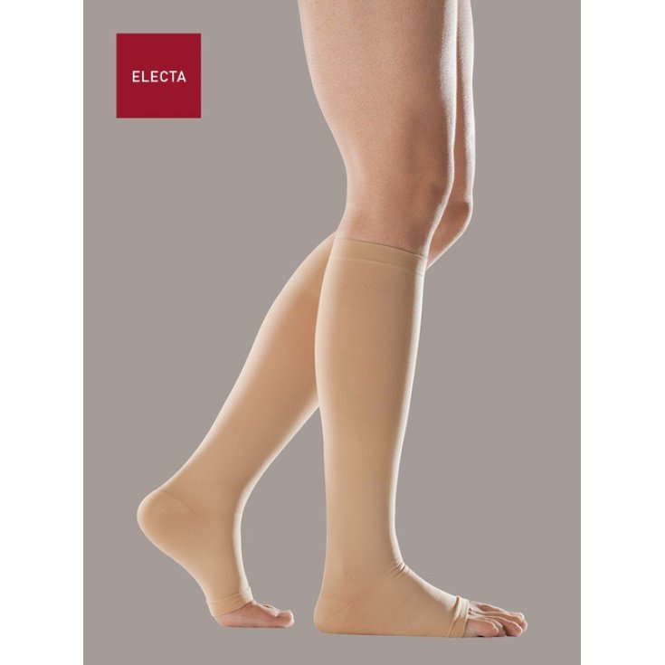 Electa Knee-highs Class 2 Open Toe Standard Beige M Ro + Ten