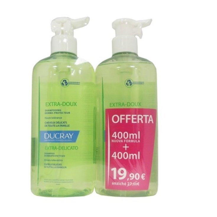 Extra-Doux Extra Delicate Shampoo Ducray 2x400ml Promo