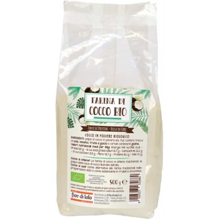 Organic Coconut Flour Fior Di Loto 500g