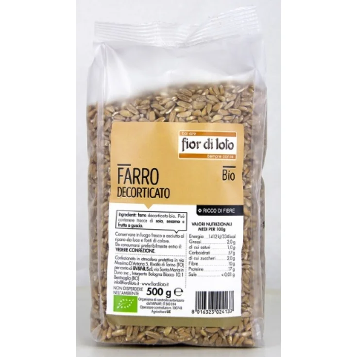 Organic Decorticated Spelled Fior Di Loto 500g
