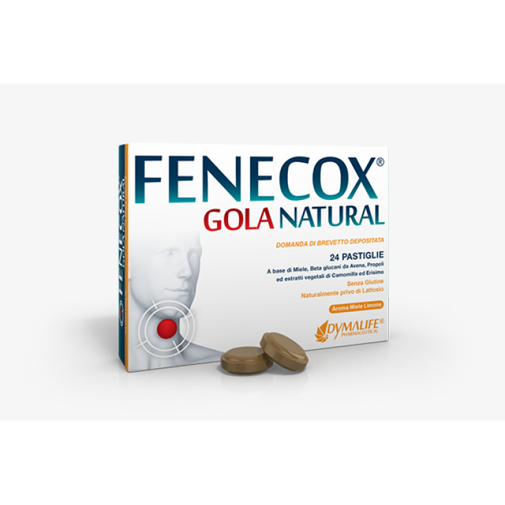Fenecox® Throat Natural Honey And Lemon Dymalife® 36 Tablets