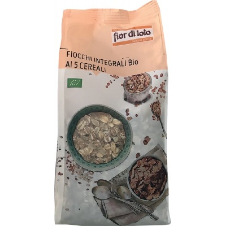 Flakes With 5 Organic Whole Grains Fior Di Loto 500g