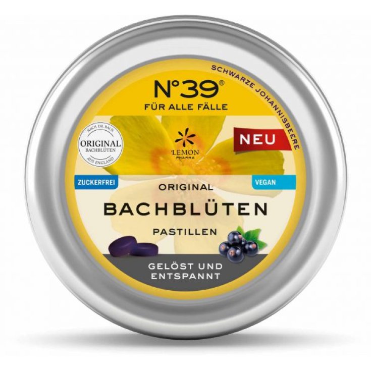 Bach Flower Pastilles Black Currant Lemon Pharma 50g