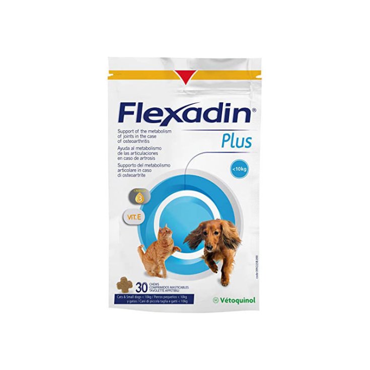 Flexadin® Plus For Small Dogs And Cats Vétoquinol 30 Chewable Tablets