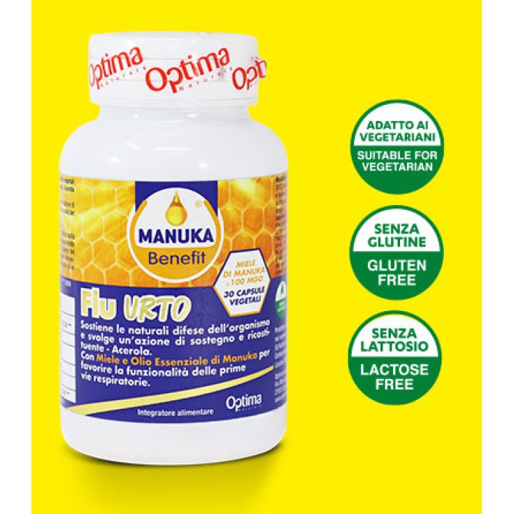 Flu Urto Manuka Benefit® Optima Naturals 30 Capsules