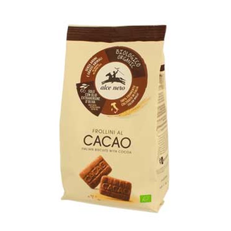 Alce Nero Organic Cocoa Shortbread Biscuits 250g
