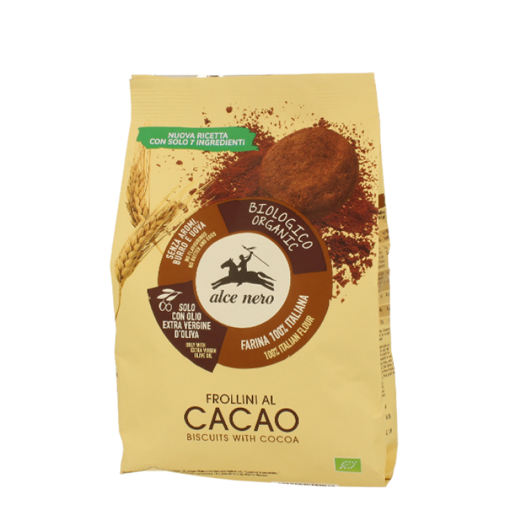 Alce Nero Organic Cocoa Shortbread Biscuits 350g