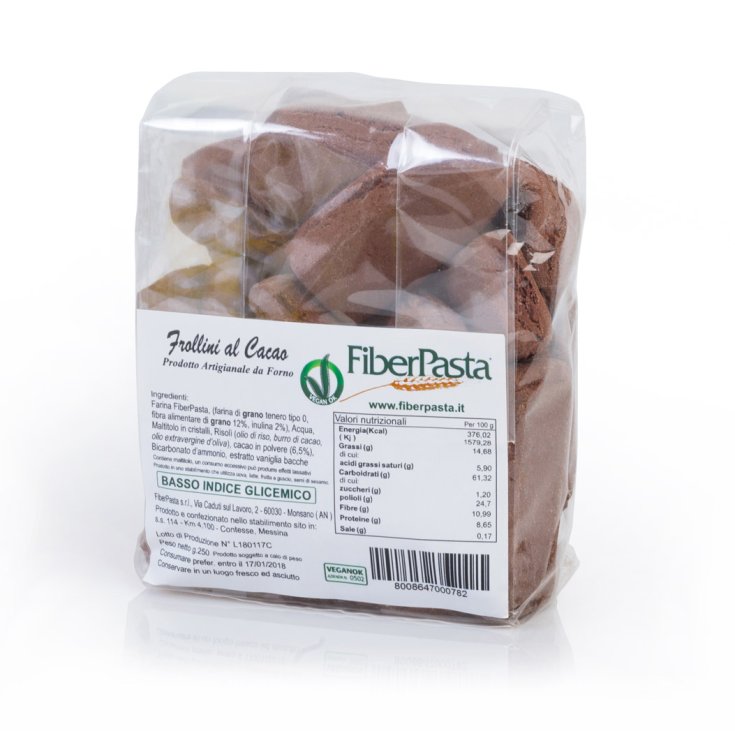 FiberPasta® cocoa shortbread biscuits 250g