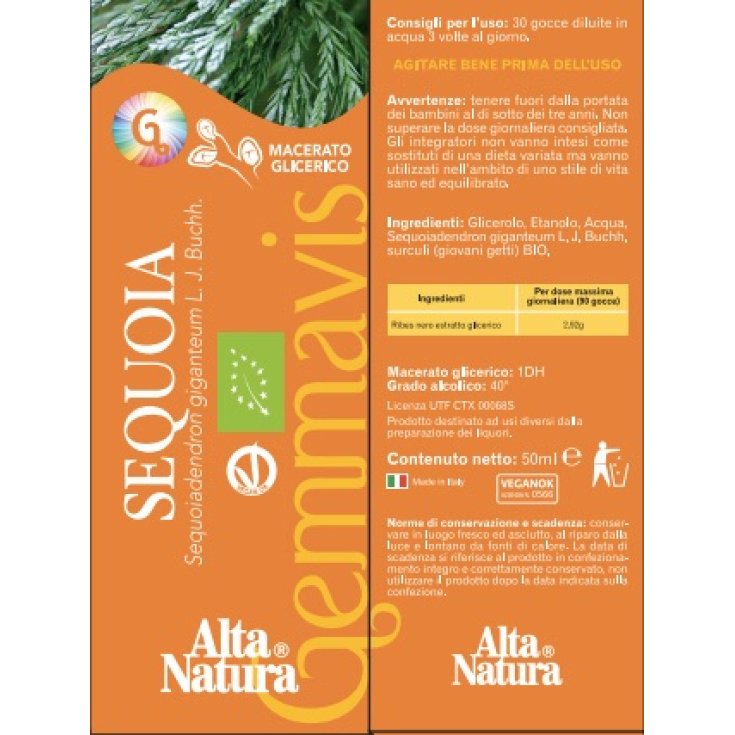 Alta Natura Gemmavis Sequoia Bud extract 50ml