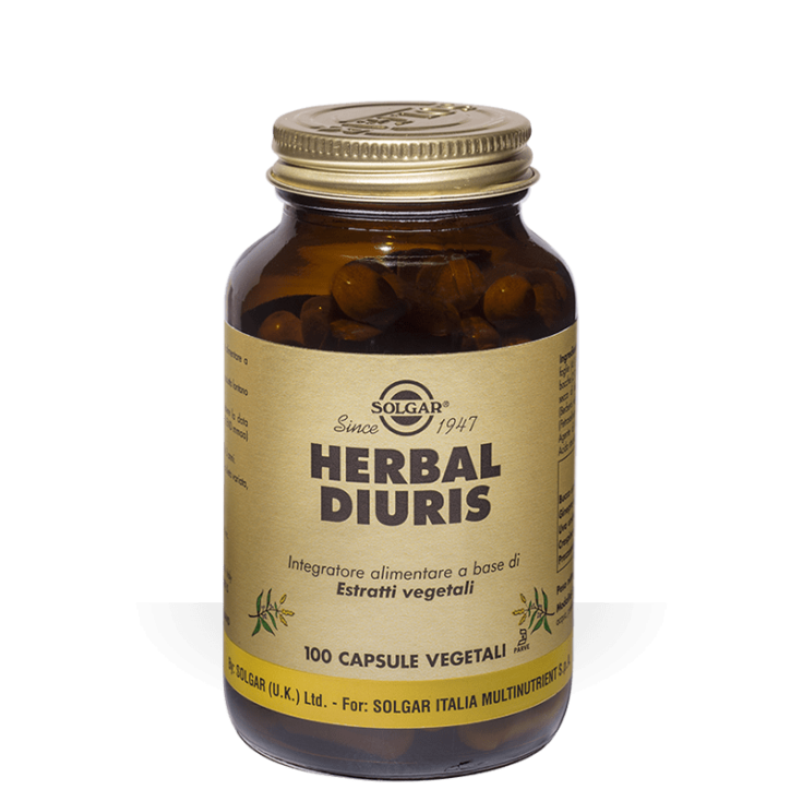 Herbal Diuris Solgar 100 Vegetarian Capsules