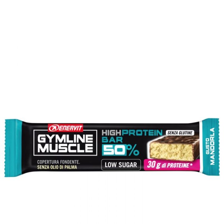 High Protein Bar 50% Almond Enervit Gymline Muscle 60g