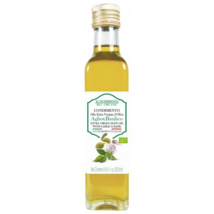 Il Nutrimento Extra Virgin Olive Oil Garlic And Basil Probios 250g