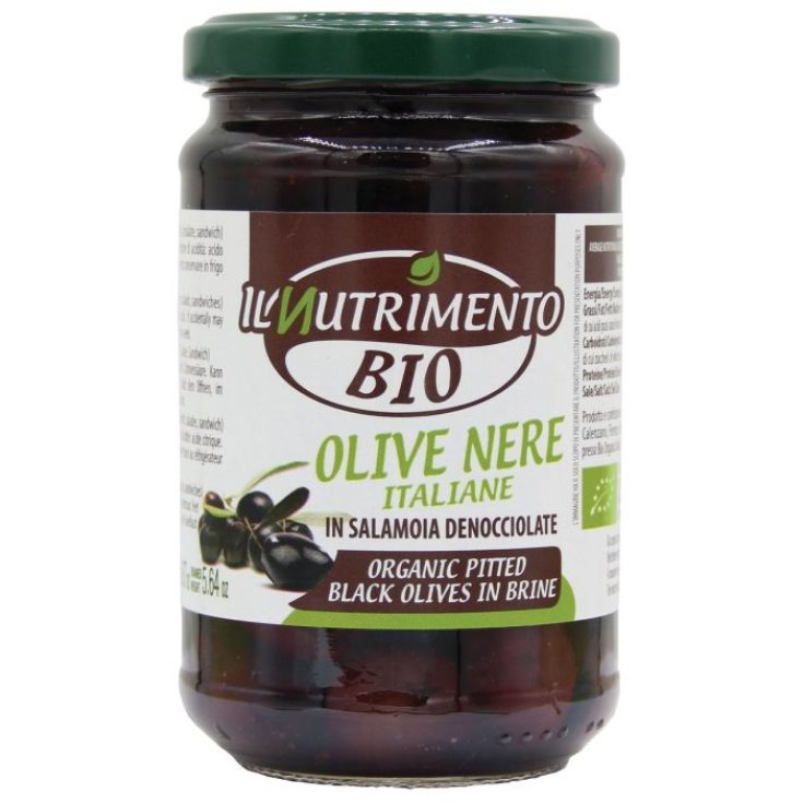 Il Nutrimento Pitted Black Olives In Brine Probios 280g