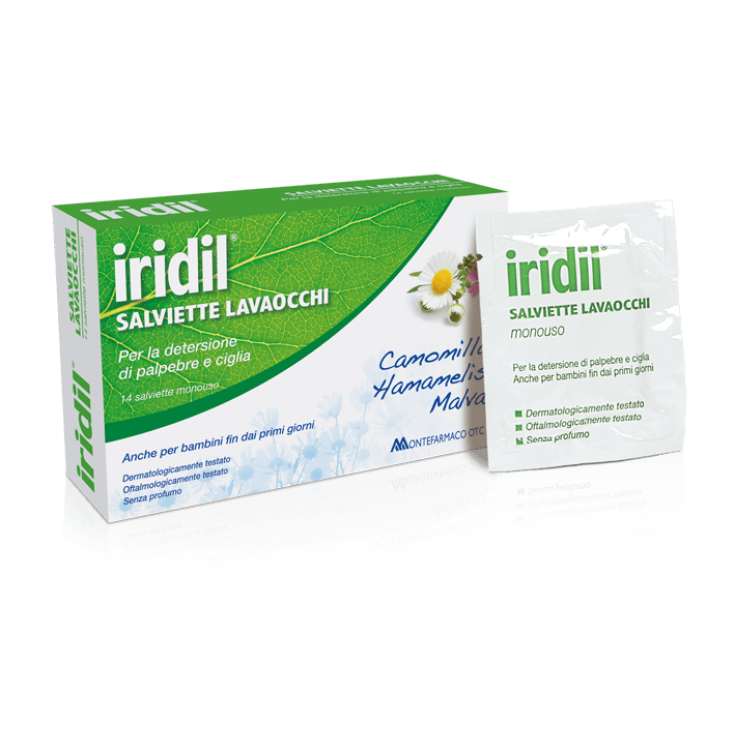 Iridil® Eye Wash Wipes MONTEFARMACOi 14 Pieces