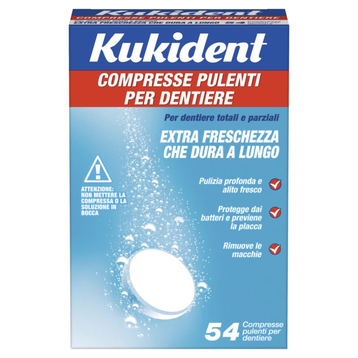 Kukident Denture Cleaning Tablets 54 Tablets