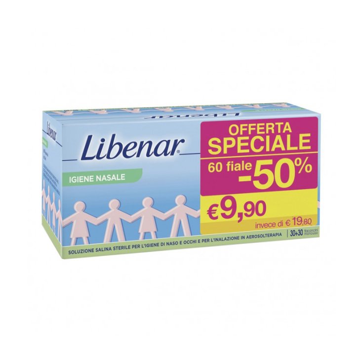 Libenar® Sterile Isotonic Saline Solution 60 Disposable Vials