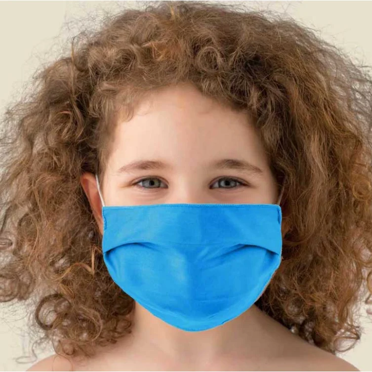 Gold Line Kit 2 Washable Child Masks Paint Turquoise Angelo Carillo