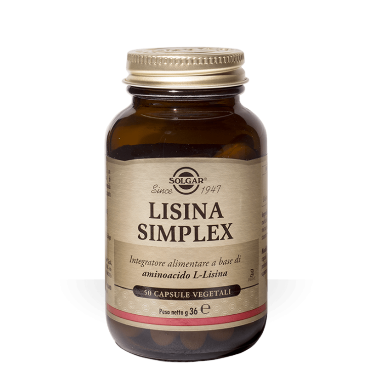 Lysine Simplex Solgar 50 Vegetarian Capsules