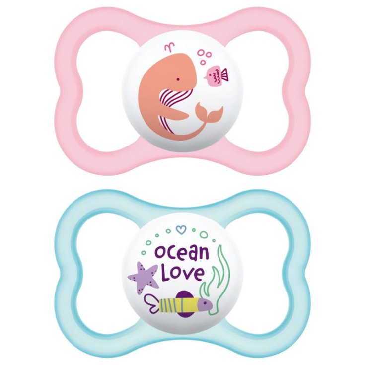 MAM Air 6+ Female Rubber Soother 2 Pieces