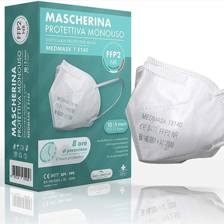 MEDMASK T5140 Disposable Face Masks FFP2 10 Pieces
