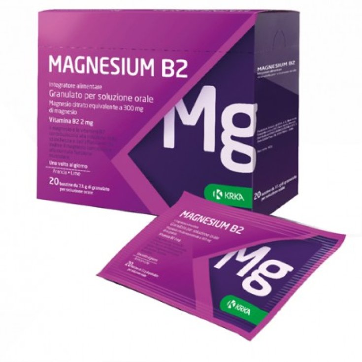 Magnesium B2 300 / 2mg Krka 20 Sachets