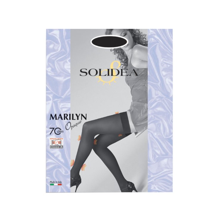 Marilyn Hold Ups 70 Den Opaque Solidea® Color Black Size 3-ML 1 Pair