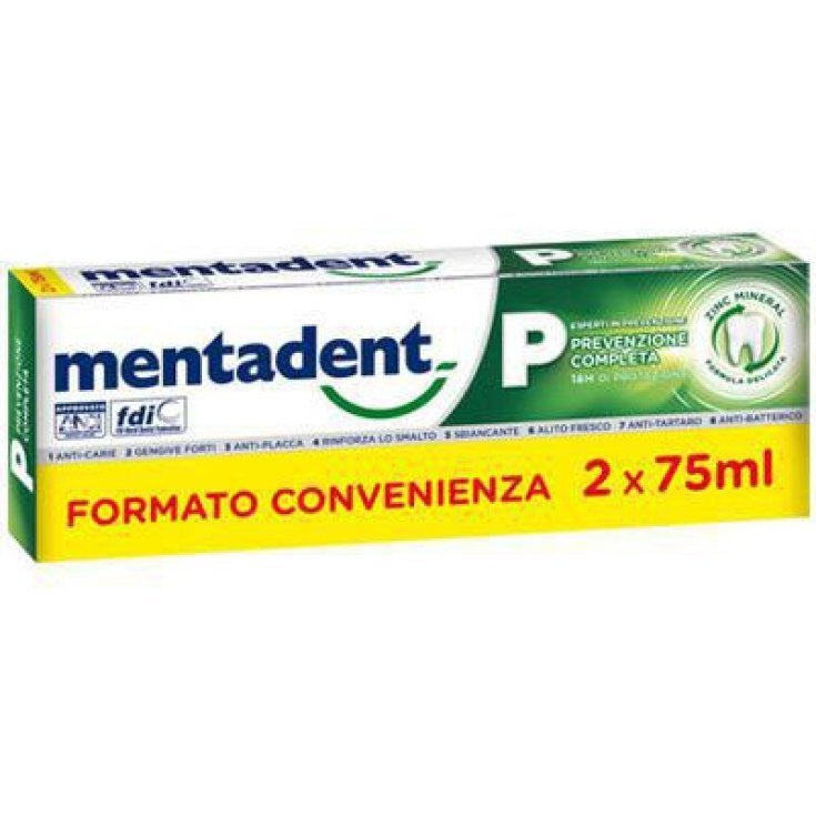 Mentadent P Bitubo Toothpaste 2x75ml Promo