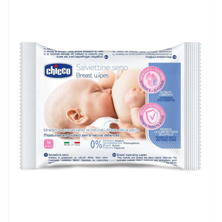 Natural Feeling Breast Wipes Chicco® 16 Wipes