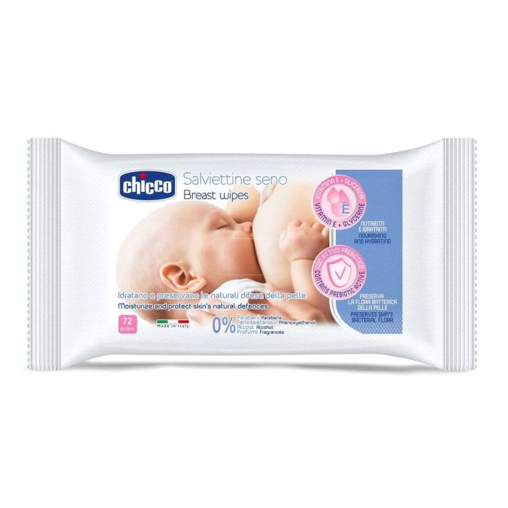 Natural Feeling Breast Wipes Chicco® 72 Wipes