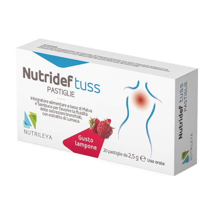 Nutridef Tuss Raspberry Nutrileya 20 Tablets