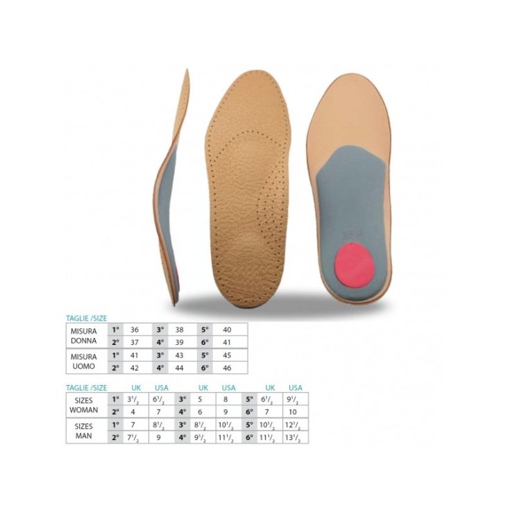 OK PED Anatomical Insoles Ref. 120 Woman Size 4 Safte 1 Pair