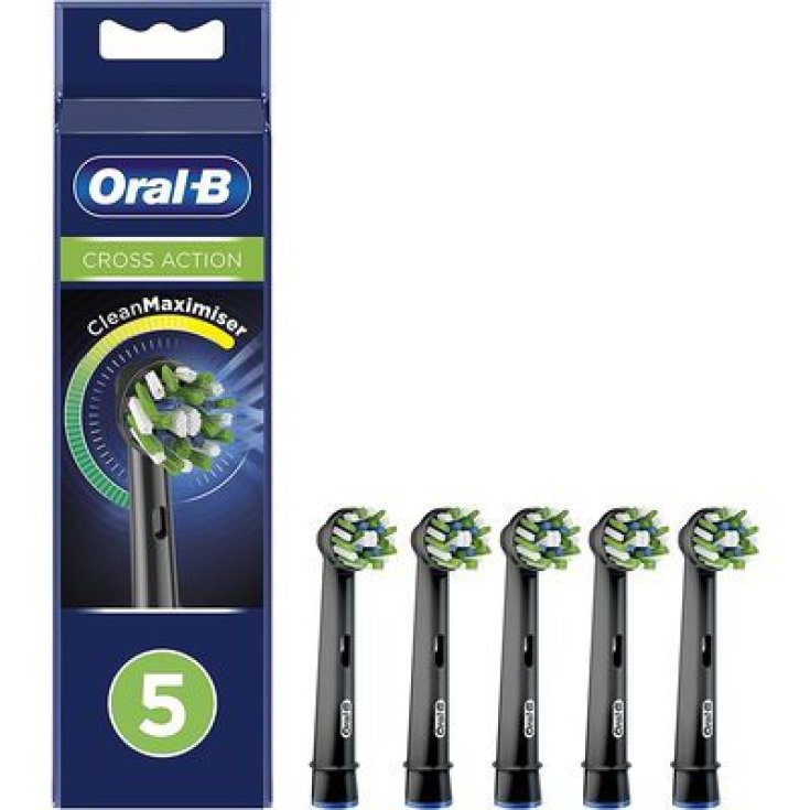 Oral-B® CrossAction Replacement Heads Black Edition 5 Pieces Ref.EB50