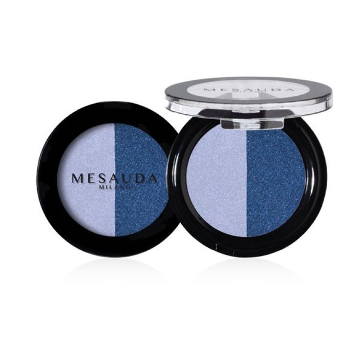 Mesauda Vibrant Duo Eyeshadow Compact Eyeshadow Duo 406 Blue Beetle