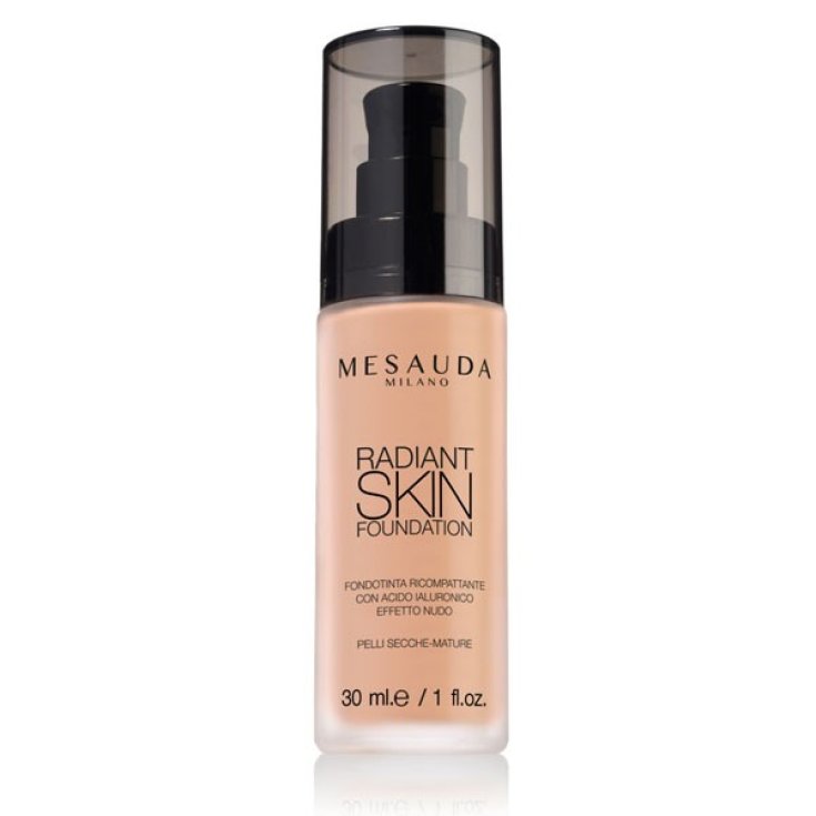 Mesauda Milano Radiant Skin Fluid Foundation With Hyaluronic Acid 304 Medium Tan 30ml