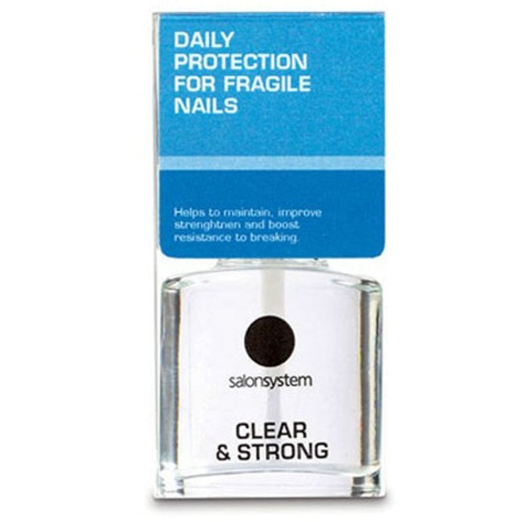 Salon System Clear & Strong Daily Protection For Fragile Nail Fragile Nail Protection 15ml