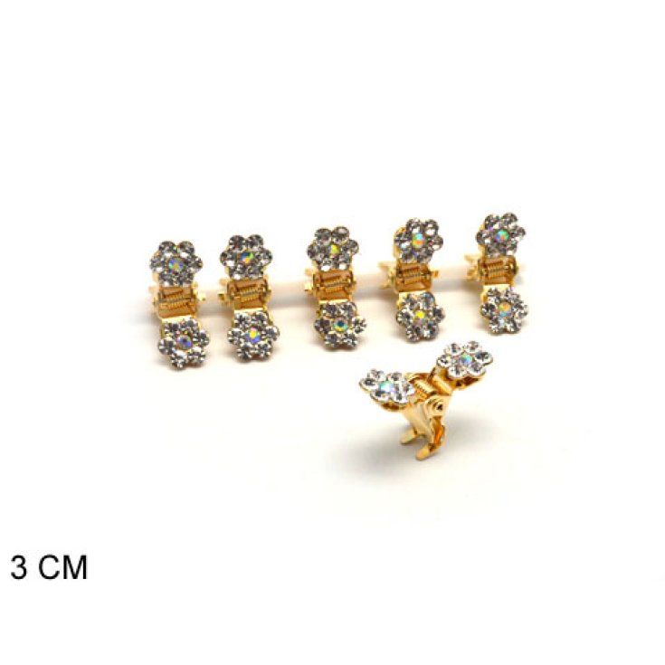 Look Company Tweezers Gold Flower Strass Article 90-78
