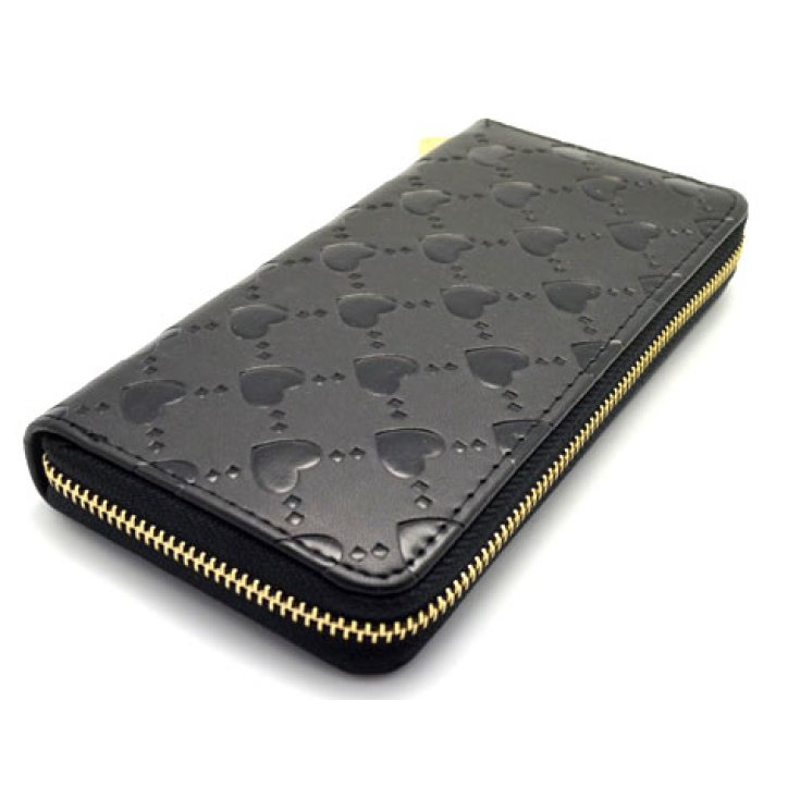 Look Company Black Wallet Hearts Article 664n-606